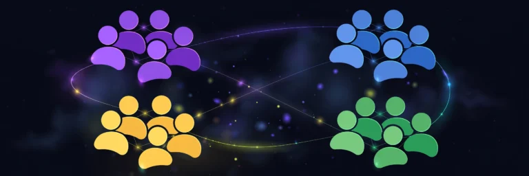 Illustration of the 16 personalities test types and four roles