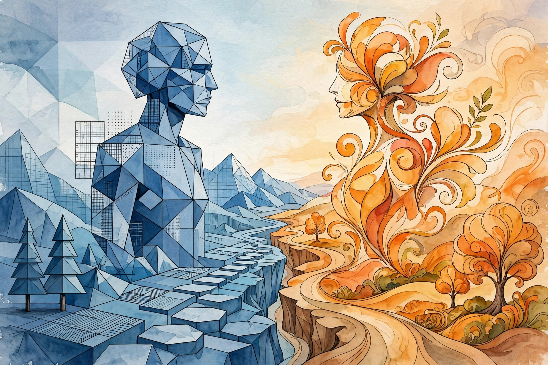Illustration of the MBTI personality test and the 16 personality types