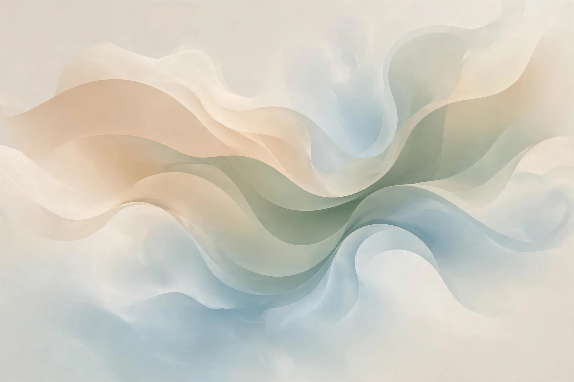 Soft abstract artwork symbolizing the calm and harmony of Enneagram Type 9